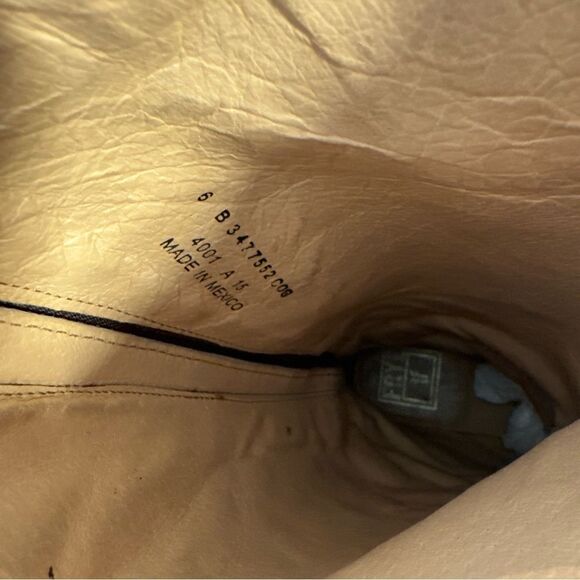 FRYE TALL BOOT VERONICA Back Zip DARK BROWN LEATHER ENGINEER CLASSIC Size 6 B - Picture 8 of 11